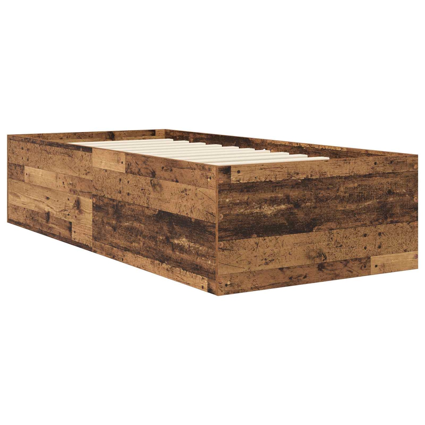 Postel Na Podlaze Staré Dřevo 80 X 200 Cm Kompozitní Dřevo