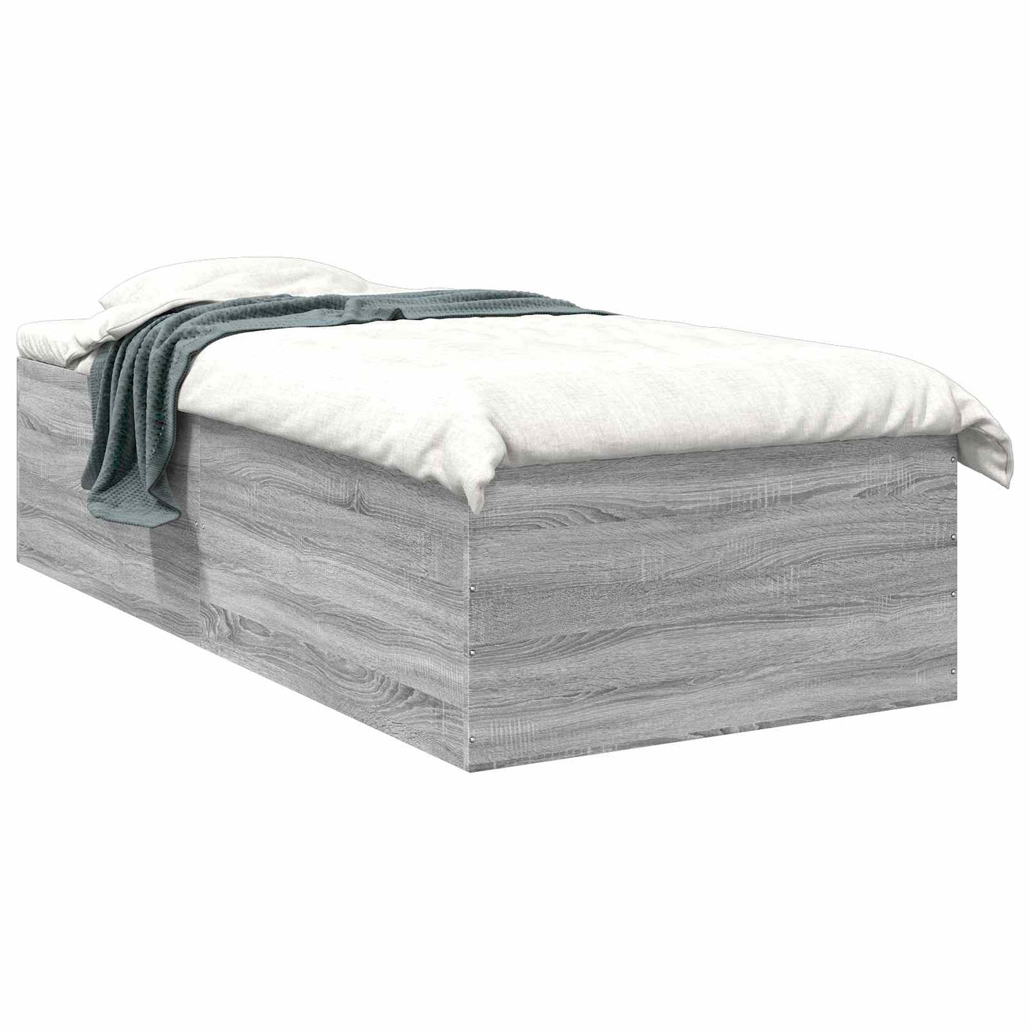 Postel Na Podlaze Šedý Sonoma 80 X 200 Cm Kompozitní Dřevo