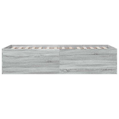 Postel Na Podlaze Šedý Sonoma 80 X 200 Cm Kompozitní Dřevo