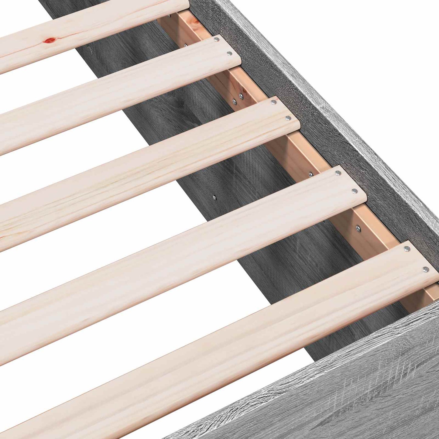 Postel Na Podlaze Betonově Šedá 80 X 200 Cm Kompozitní Dřevo