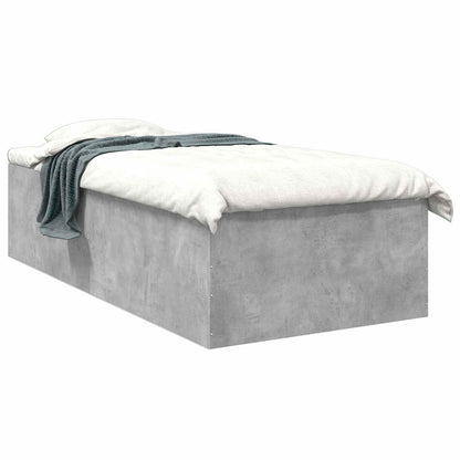 Postel Na Podlaze Betonově Šedá 80 X 200 Cm Kompozitní Dřevo