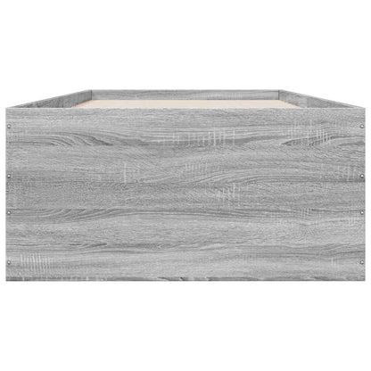 Postel Na Podlaze Betonově Šedá 80 X 200 Cm Kompozitní Dřevo