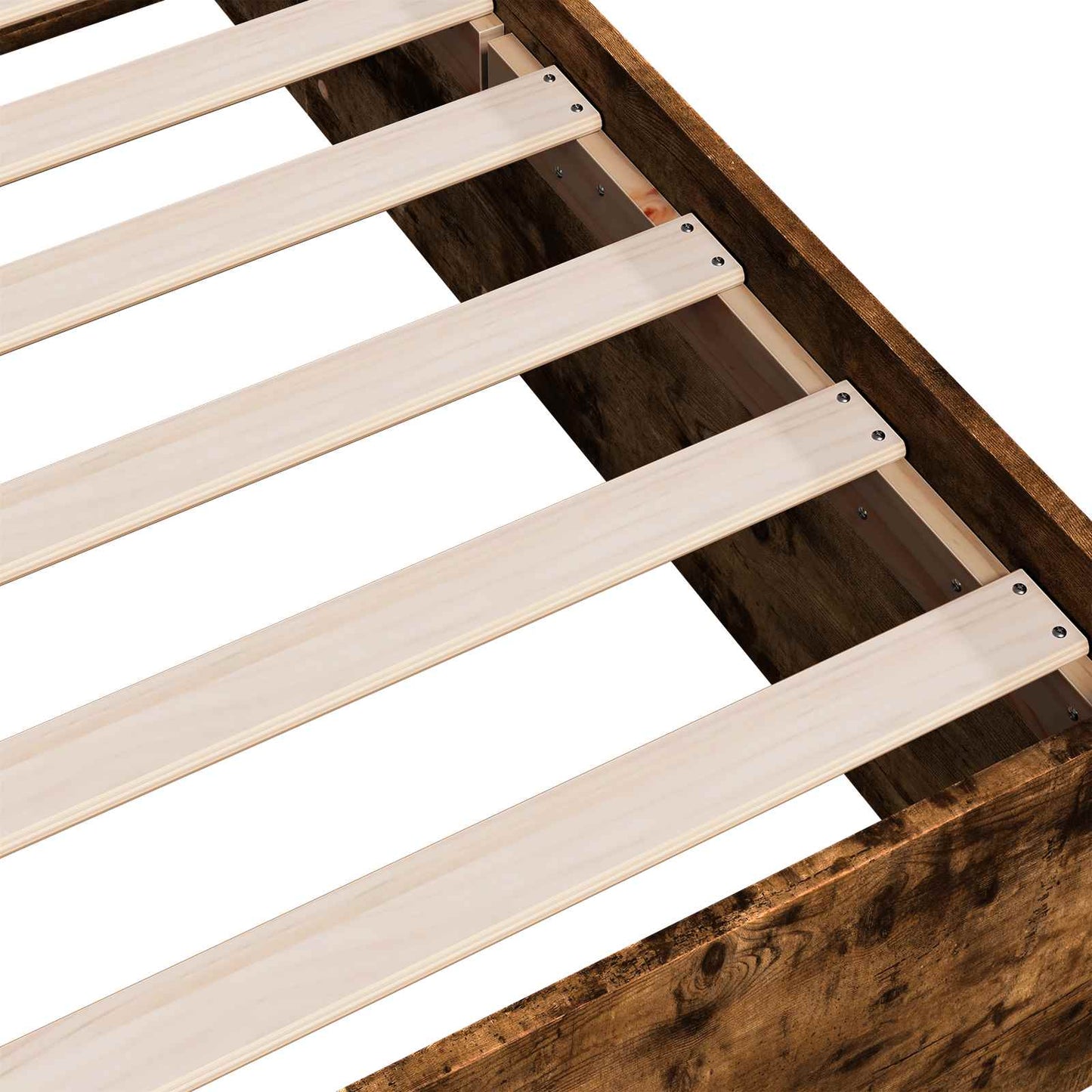 Postel Na Podlaze Kouřový Dub 80 X 200 Cm Kompozitní Dřevo
