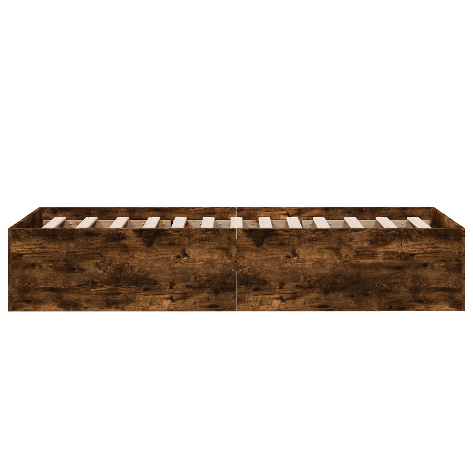 Postel Na Podlaze Kouřový Dub 80 X 200 Cm Kompozitní Dřevo