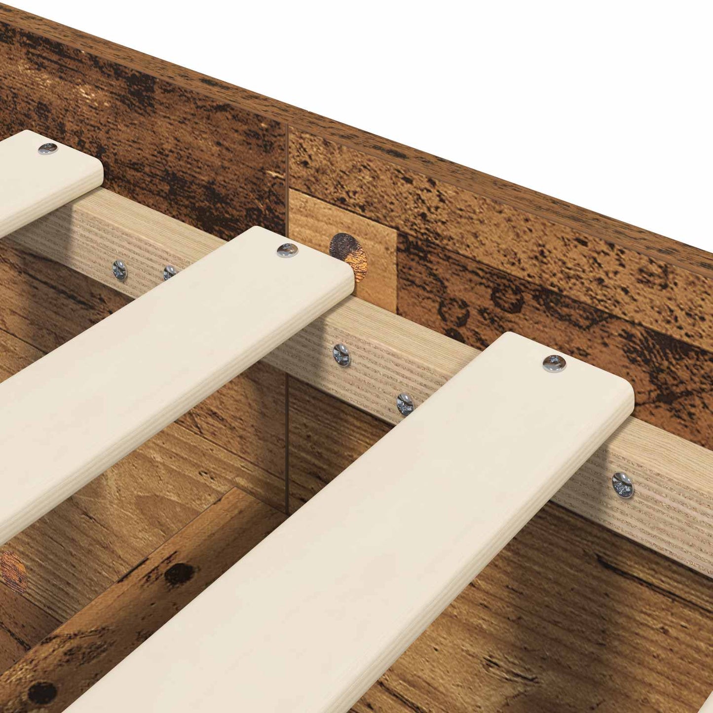 Postel Na Podlaze Staré Dřevo 80 X 200 Cm Kompozitní Dřevo