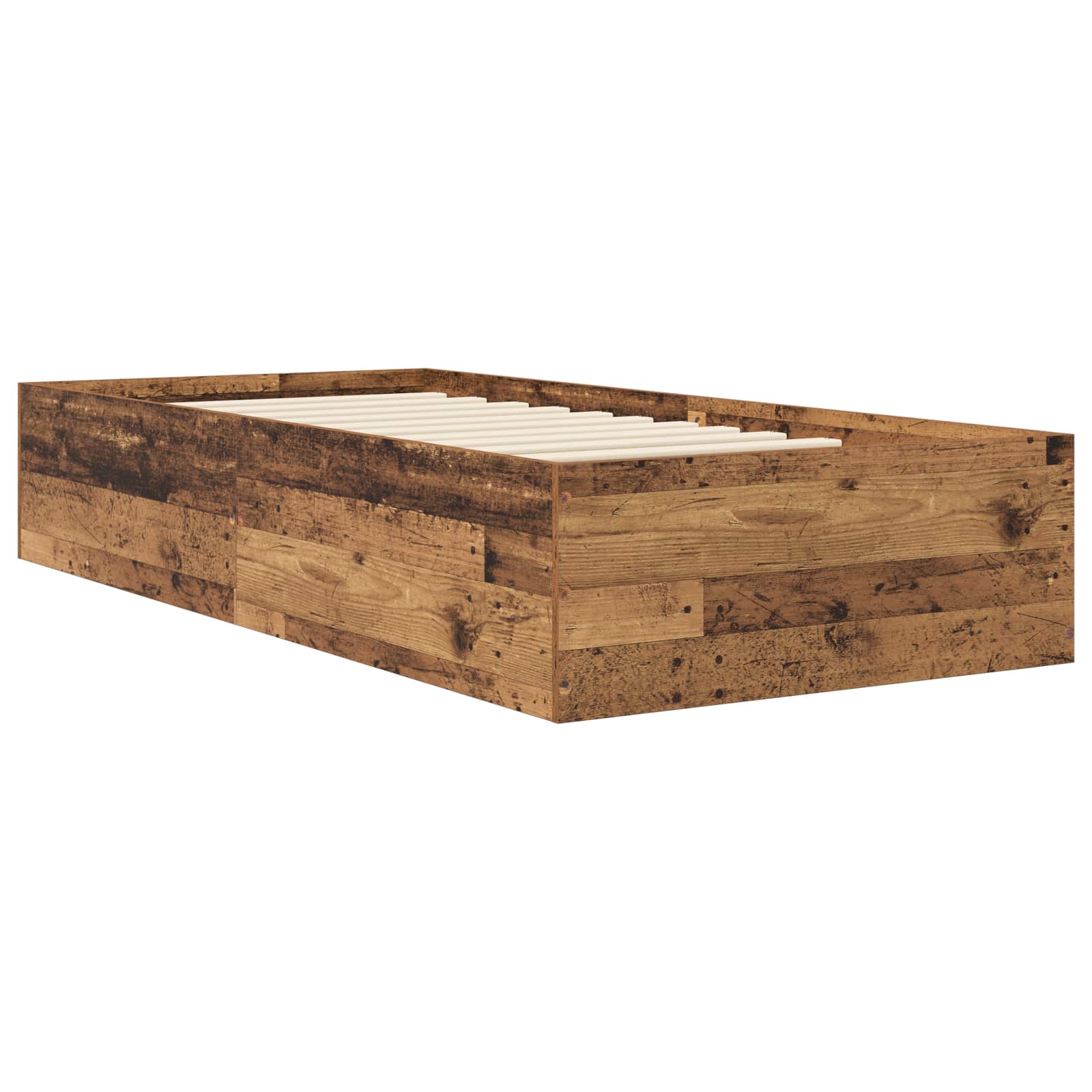 Postel Na Podlaze Staré Dřevo 80 X 200 Cm Kompozitní Dřevo