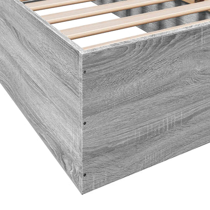 Postel Na Podlaze Šedý Sonoma 80 X 200 Cm Kompozitní Dřevo