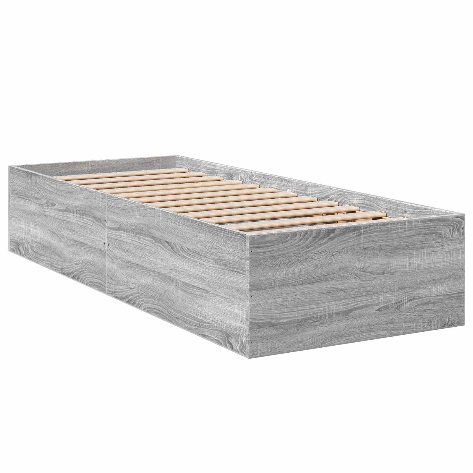 Postel Na Podlaze Šedý Sonoma 80 X 200 Cm Kompozitní Dřevo
