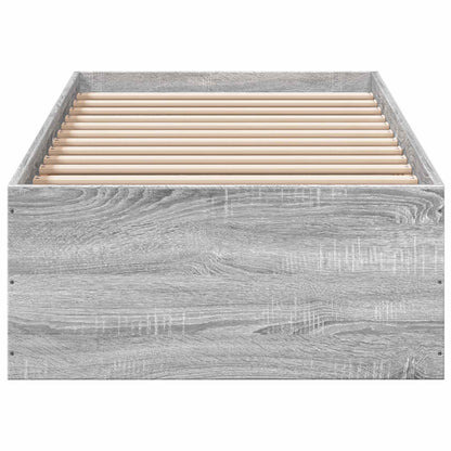 Postel Na Podlaze Šedý Sonoma 80 X 200 Cm Kompozitní Dřevo