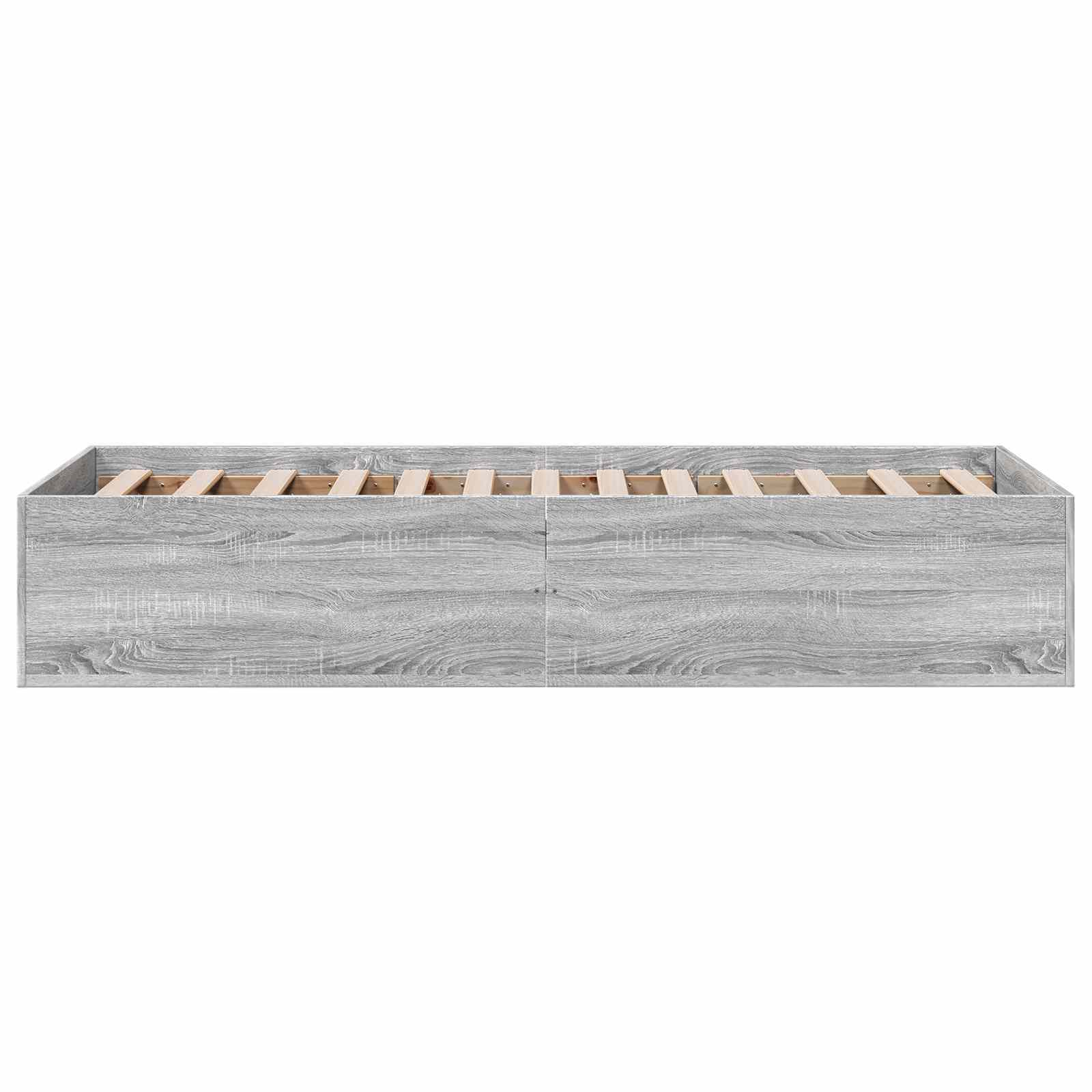 Postel Na Podlaze Šedý Sonoma 80 X 200 Cm Kompozitní Dřevo