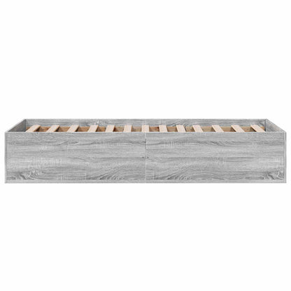 Postel Na Podlaze Šedý Sonoma 80 X 200 Cm Kompozitní Dřevo