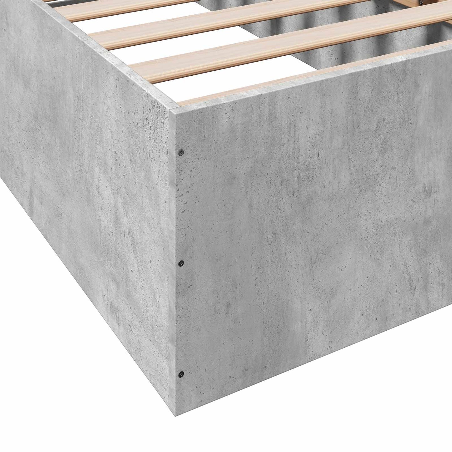 Postel Na Podlaze Betonově Šedá 80 X 200 Cm Kompozitní Dřevo