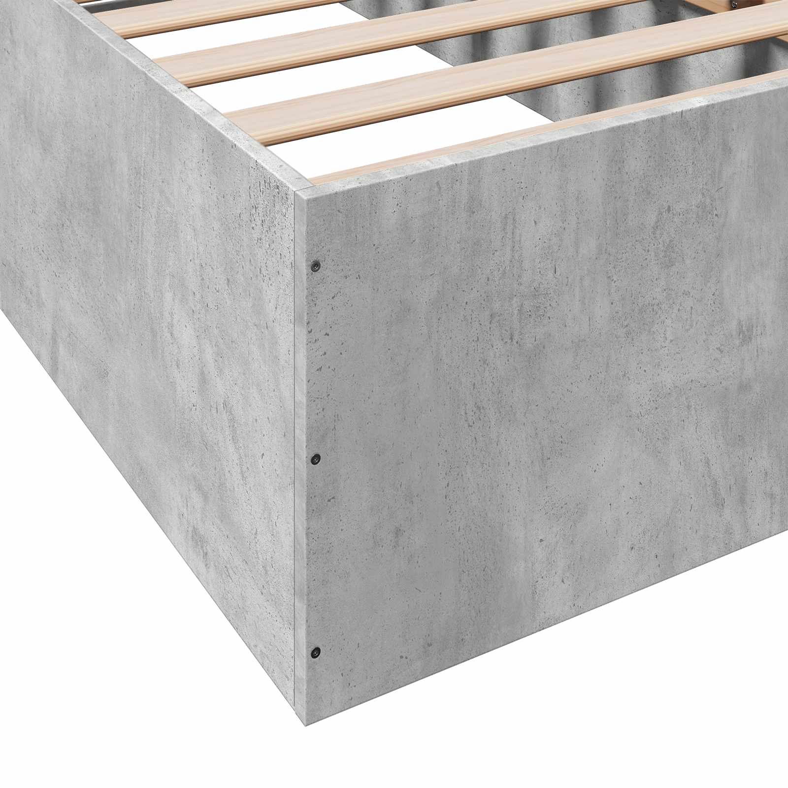 Postel Na Podlaze Betonově Šedá 80 X 200 Cm Kompozitní Dřevo