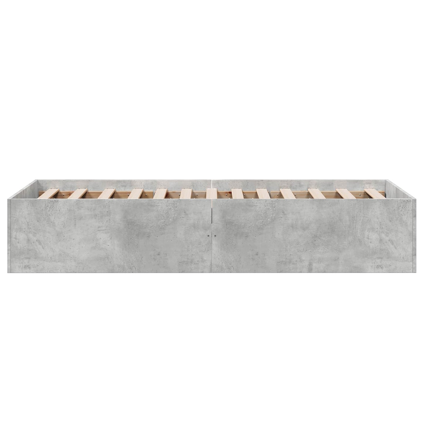 Postel Na Podlaze Betonově Šedá 80 X 200 Cm Kompozitní Dřevo