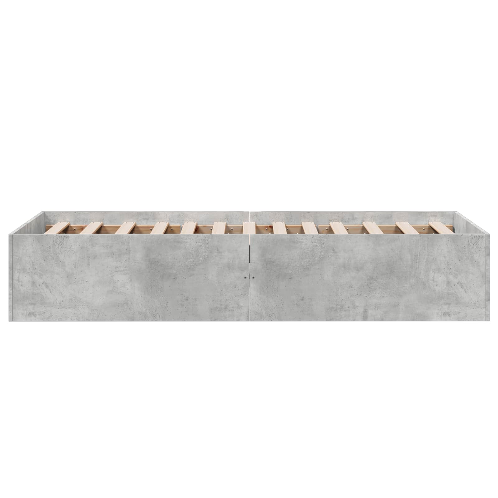 Postel Na Podlaze Betonově Šedá 80 X 200 Cm Kompozitní Dřevo