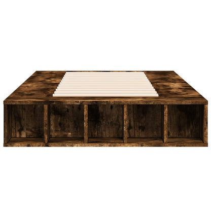 Rám Postele S Úložným Prostorem Kouřový Dub 80 X 200 Cm