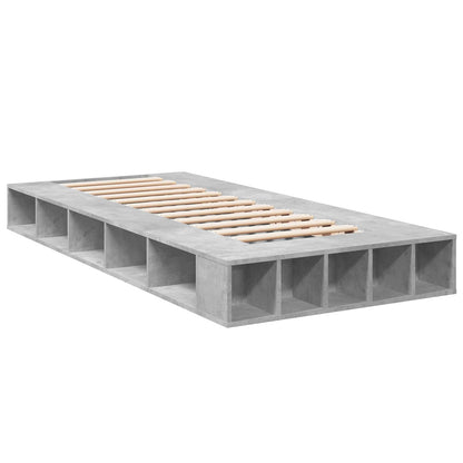 Rám Postele S Úložným Prostorem Betonově Šedá 80 X 200 Cm