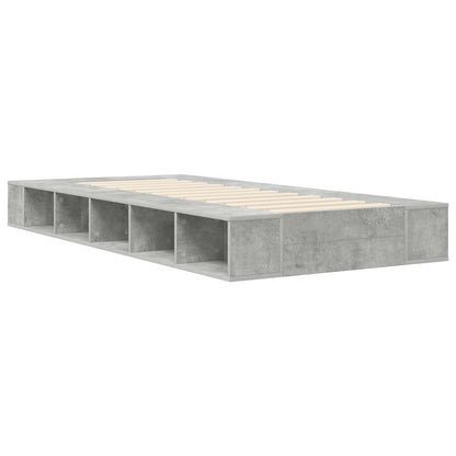 Rám Postele S Úložným Prostorem Betonově Šedá 80 X 200 Cm