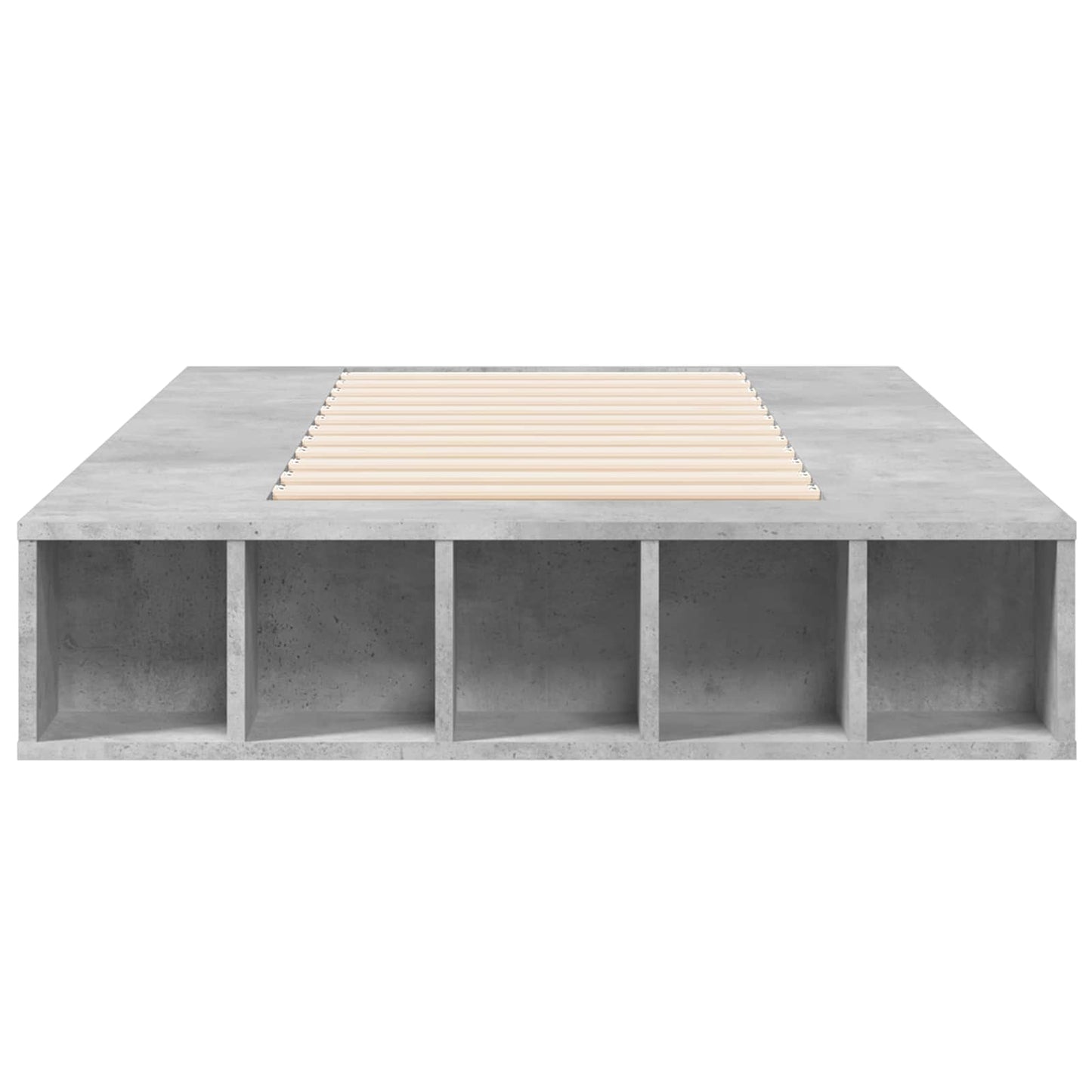 Rám Postele S Úložným Prostorem Betonově Šedá 80 X 200 Cm