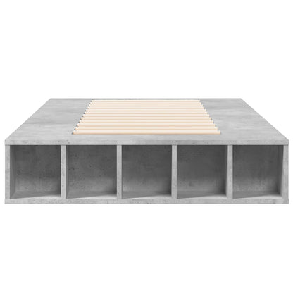 Rám Postele S Úložným Prostorem Betonově Šedá 80 X 200 Cm