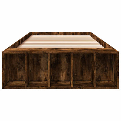 Rám Postele S Úložným Prostorem Kouřový Dub 80 X 200 Cm