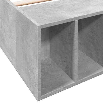 Rám Postele S Úložným Prostorem Betonově Šedá 80 X 200 Cm