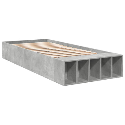 Rám Postele S Úložným Prostorem Betonově Šedá 80 X 200 Cm