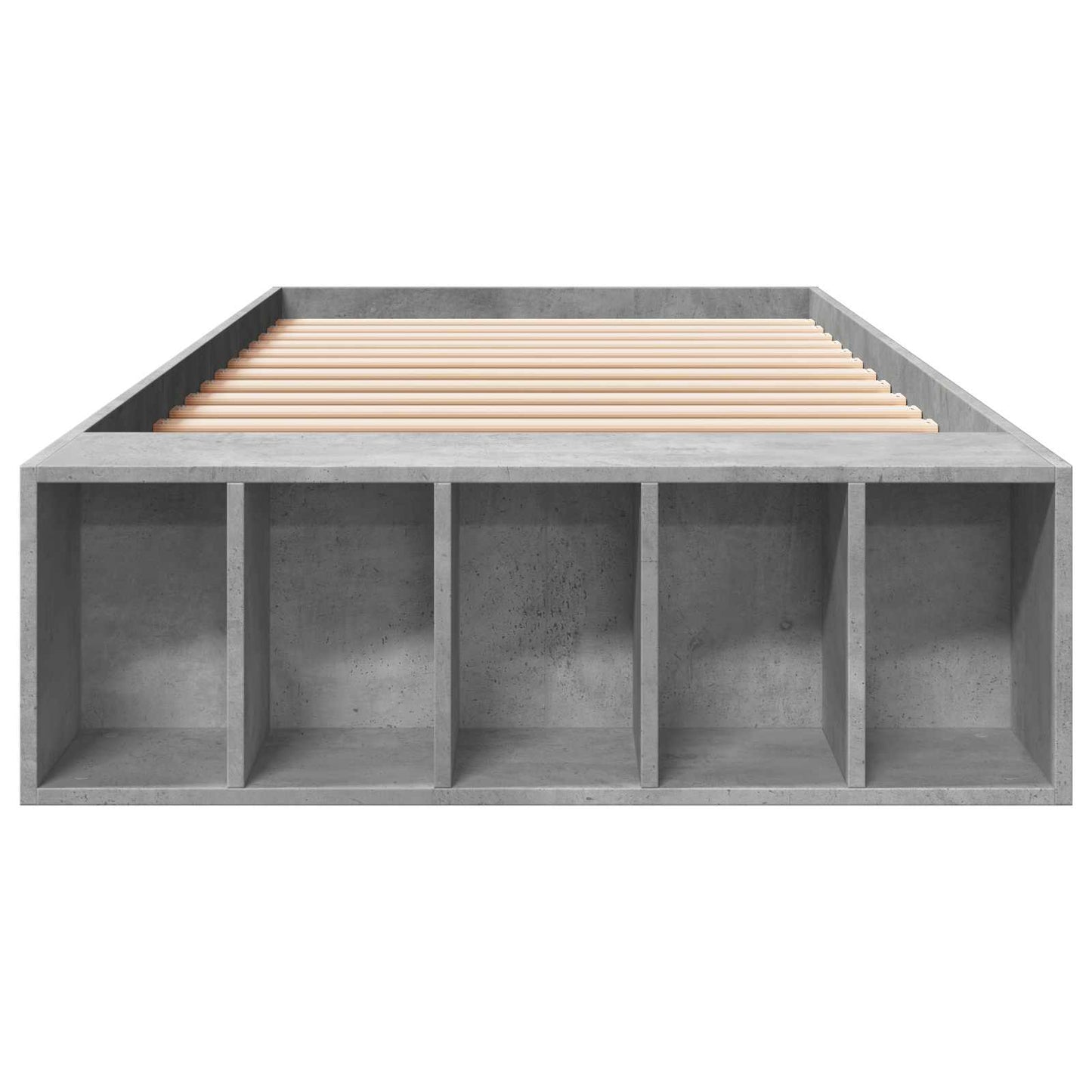 Rám Postele S Úložným Prostorem Betonově Šedá 80 X 200 Cm