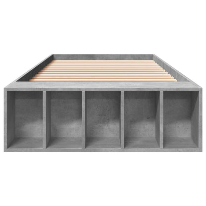 Rám Postele S Úložným Prostorem Betonově Šedá 80 X 200 Cm
