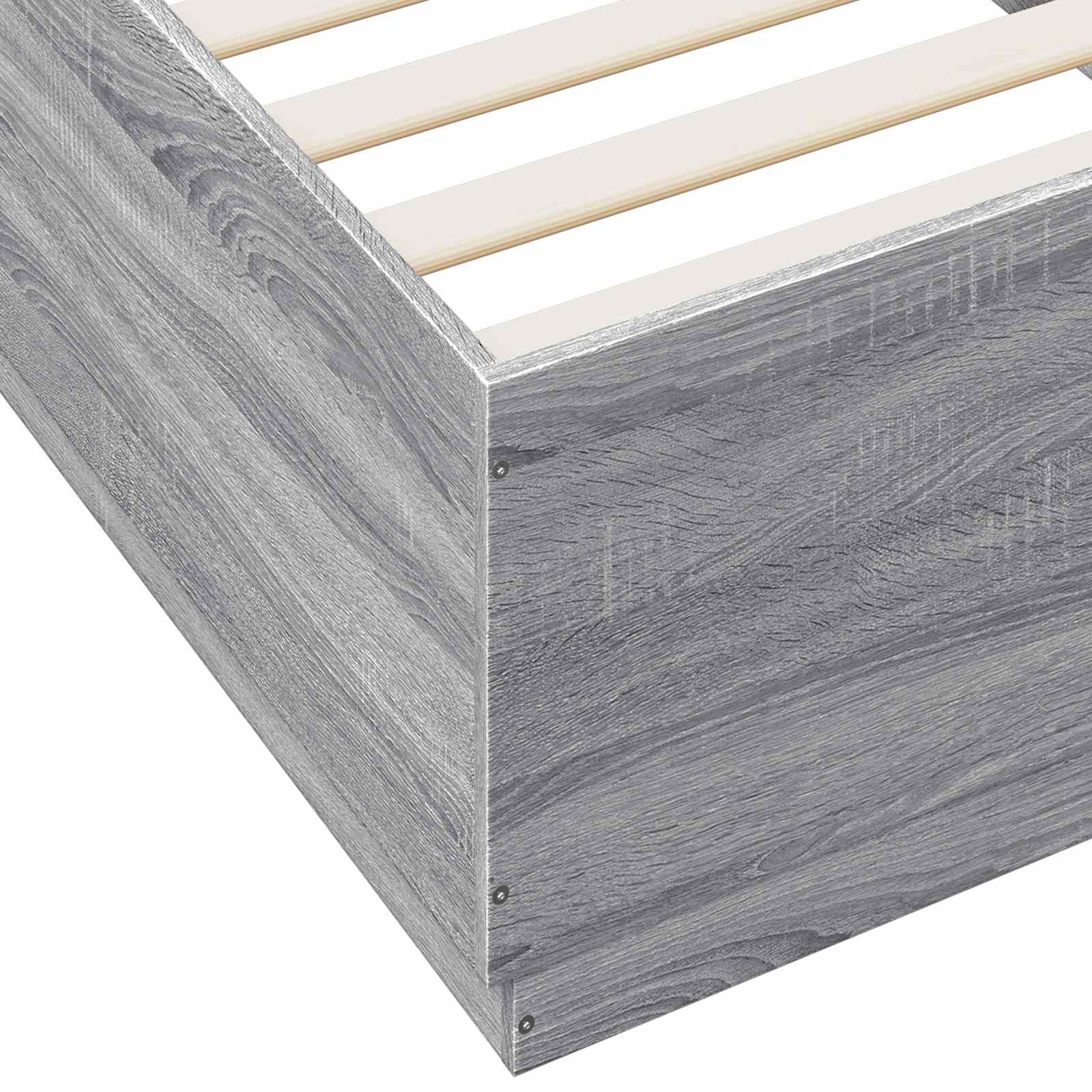 Postelový Rám S Led Šedý Sonoma 80 X 200 Cm Kompozitní Dřevo