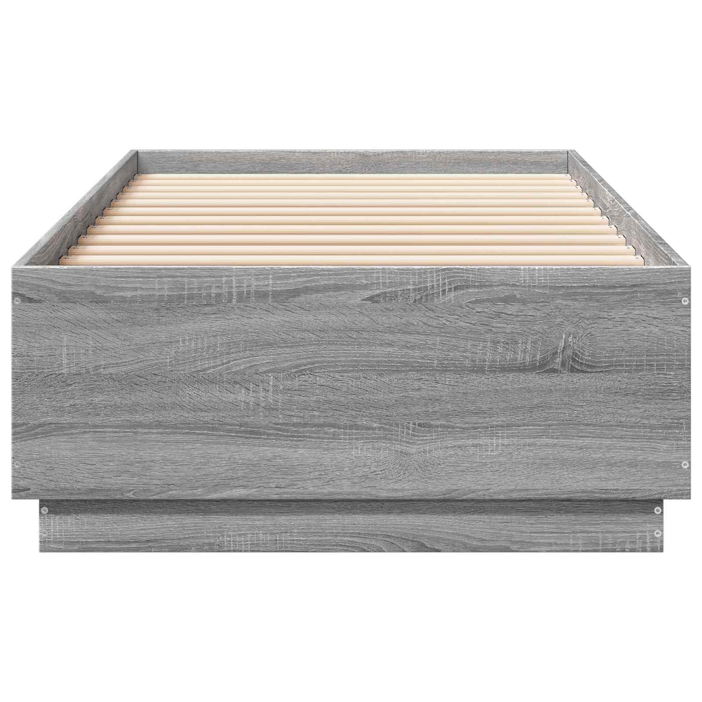 Postelový Rám S Led Šedý Sonoma 80 X 200 Cm Kompozitní Dřevo