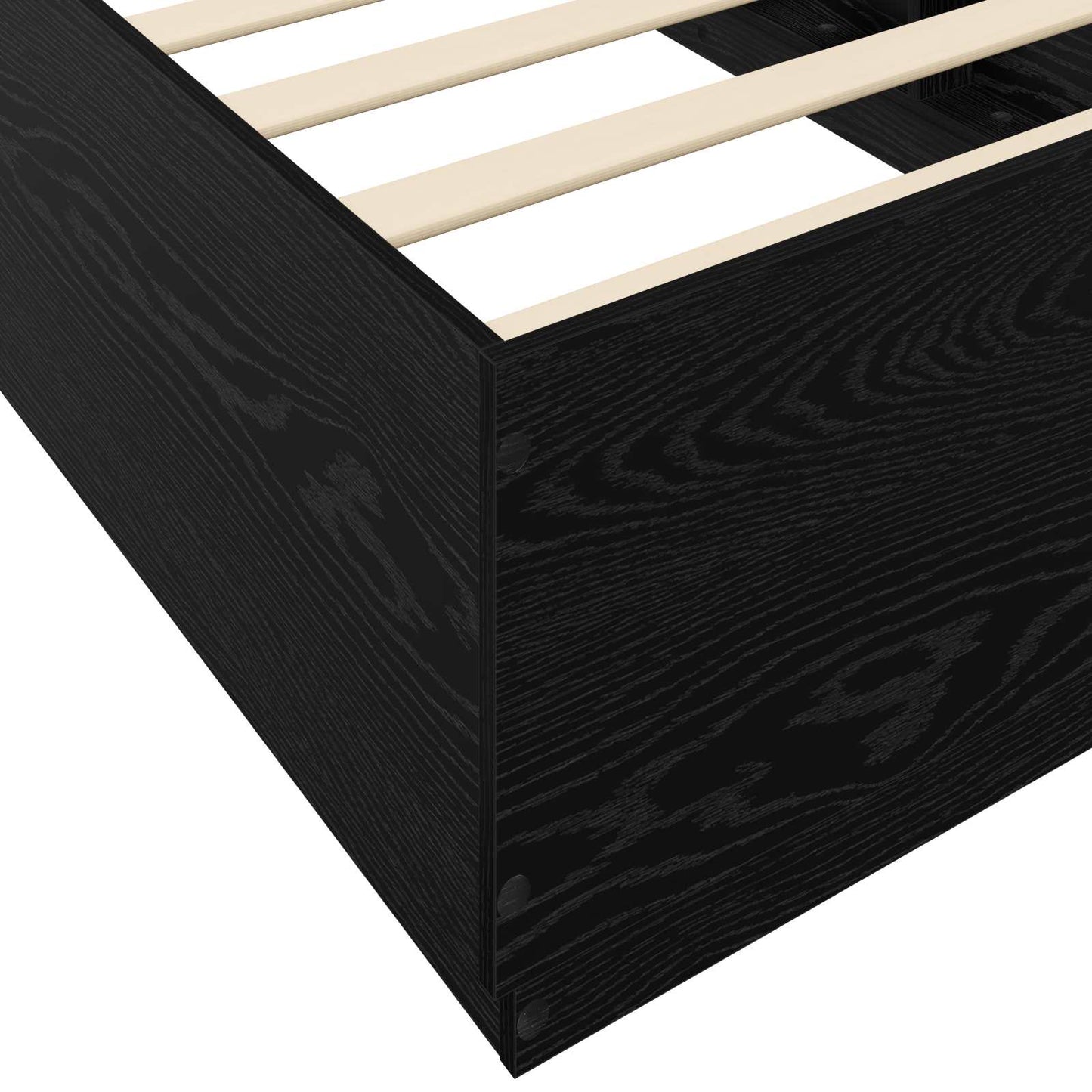 Postelový Rám S Led Černý Dub 80 X 200 Cm Kompozitní Dřevo