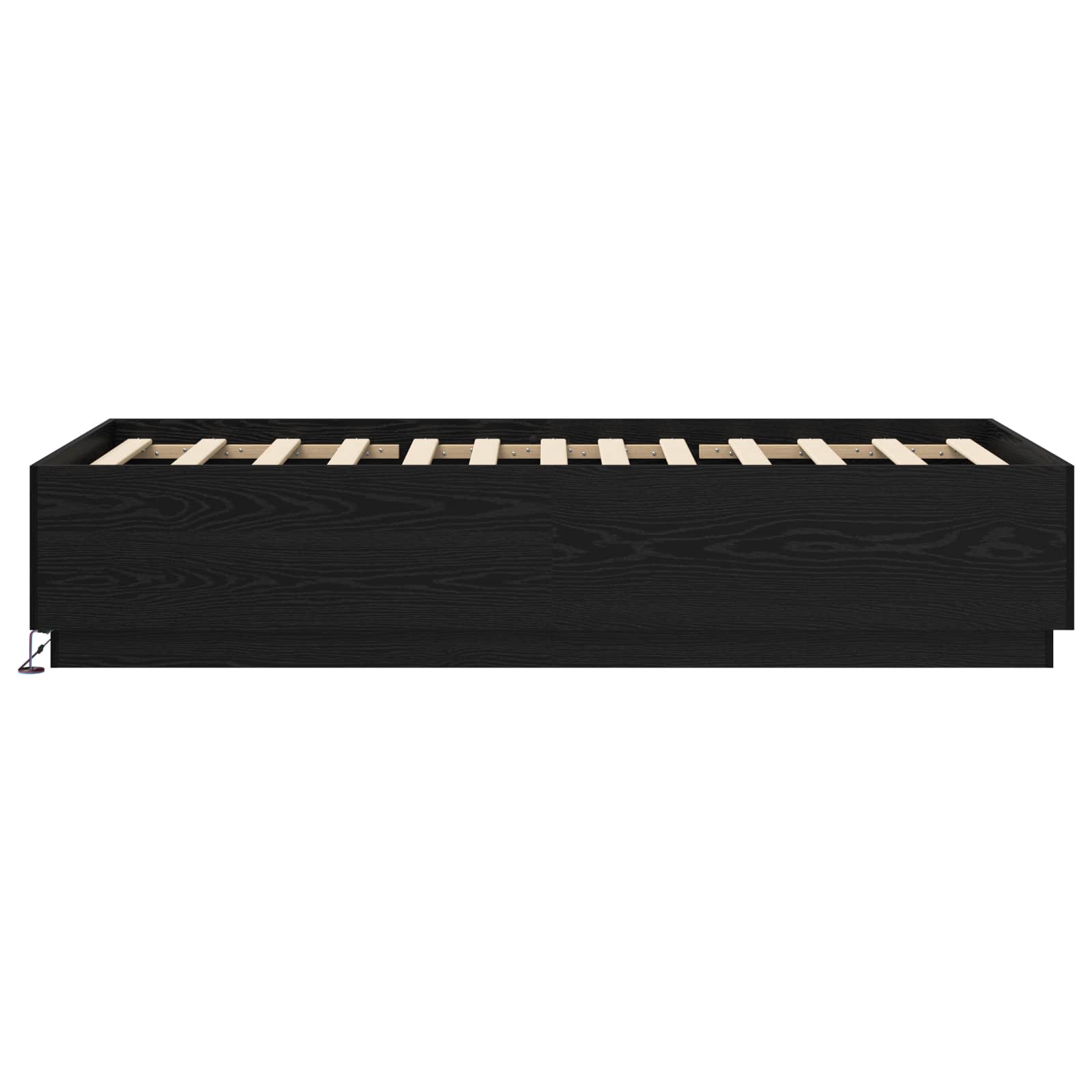 Postelový Rám S Led Černý Dub 80 X 200 Cm Kompozitní Dřevo