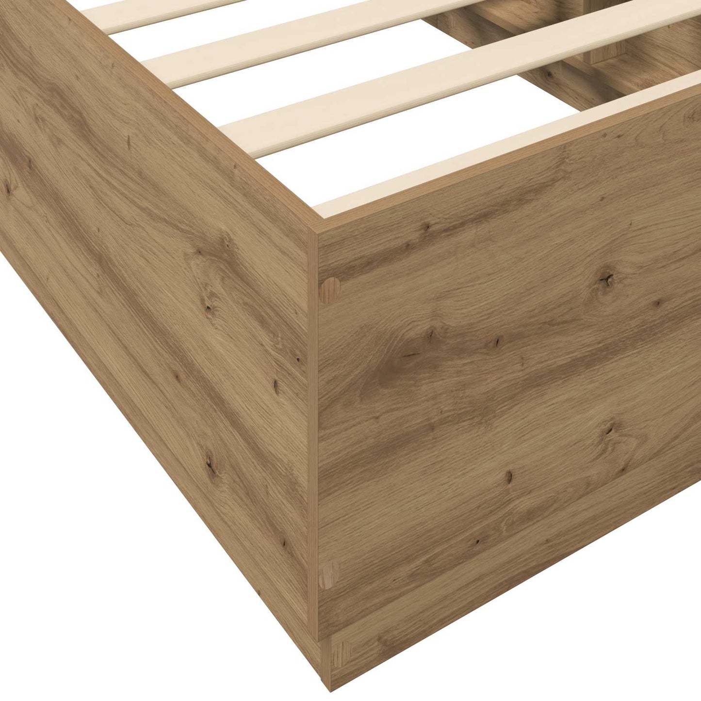 Postelový Rám S Led Dub Artisan 80 X 200 Cm Kompozitní Dřevo