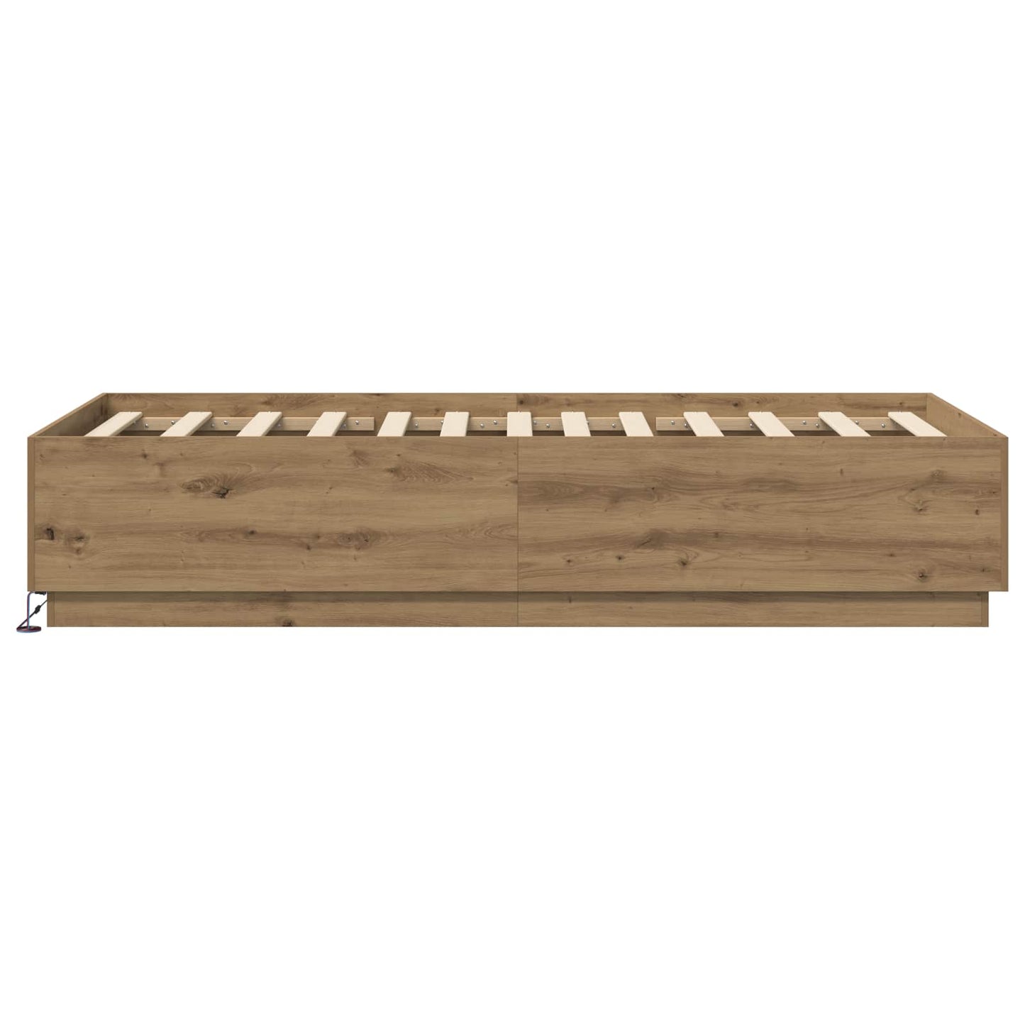 Postelový Rám S Led Dub Artisan 80 X 200 Cm Kompozitní Dřevo