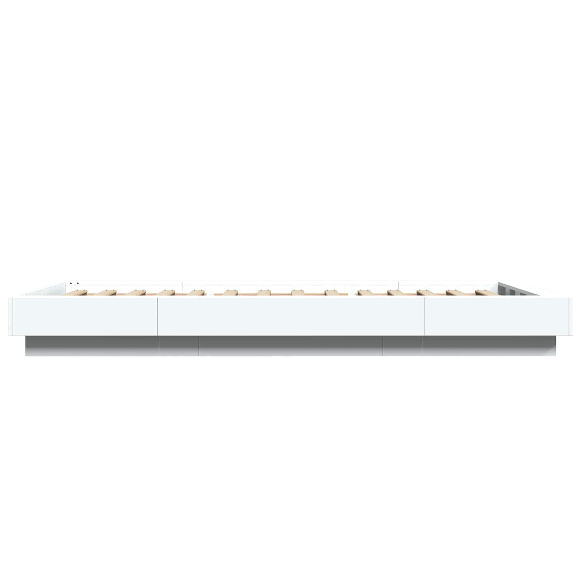 Postelový Rám S Led Bílá 80 X 200 Cm Kompozitní Dřevo