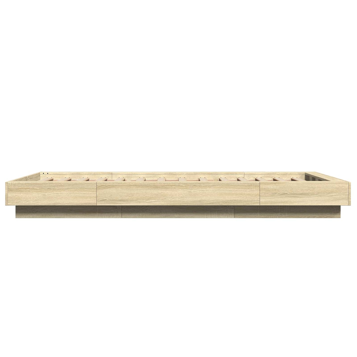 Postelový Rám S Led Dub Sonoma 80 X 200 Cm Kompozitní Dřevo