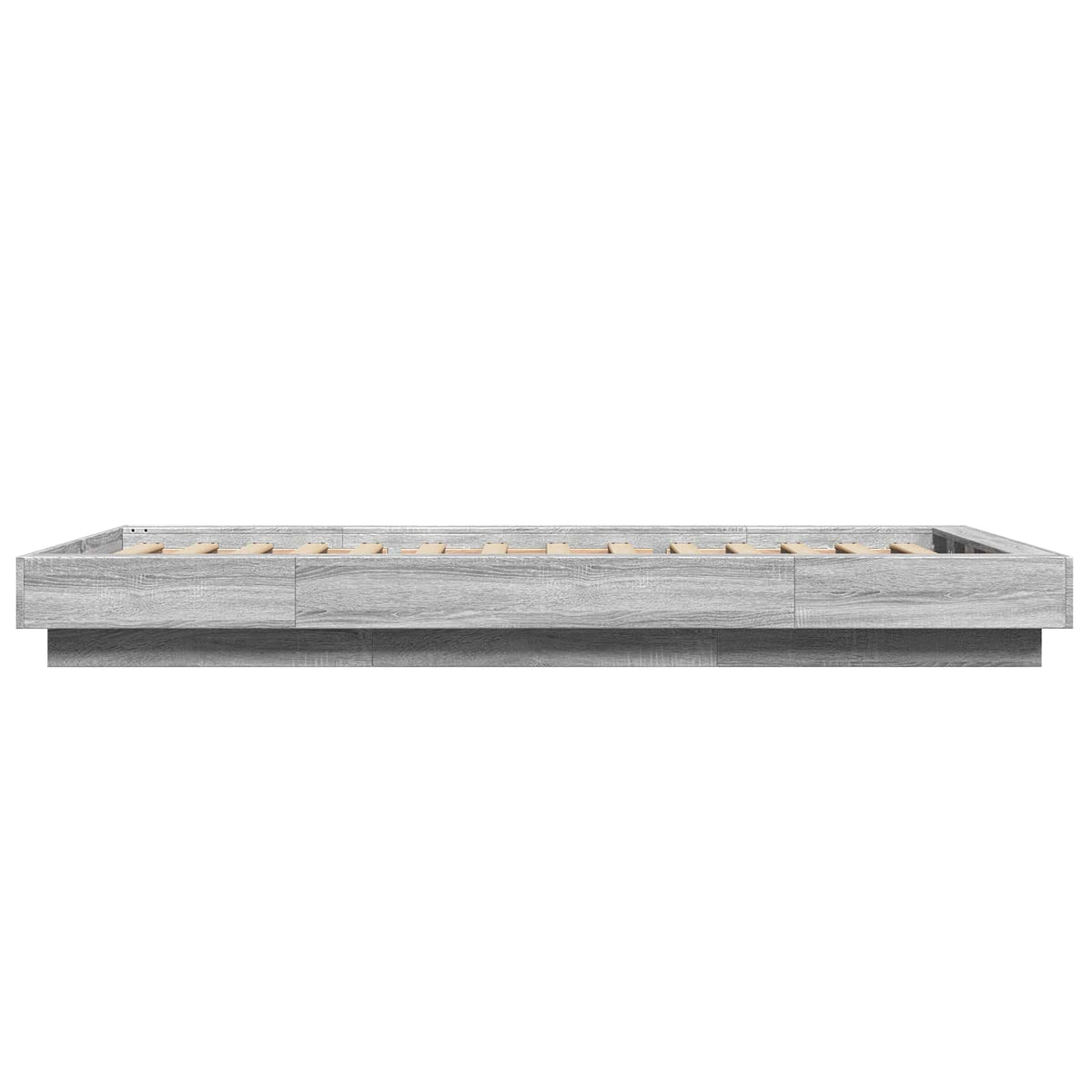 Postelový Rám S Led Šedý Sonoma 80 X 200 Cm Kompozitní Dřevo