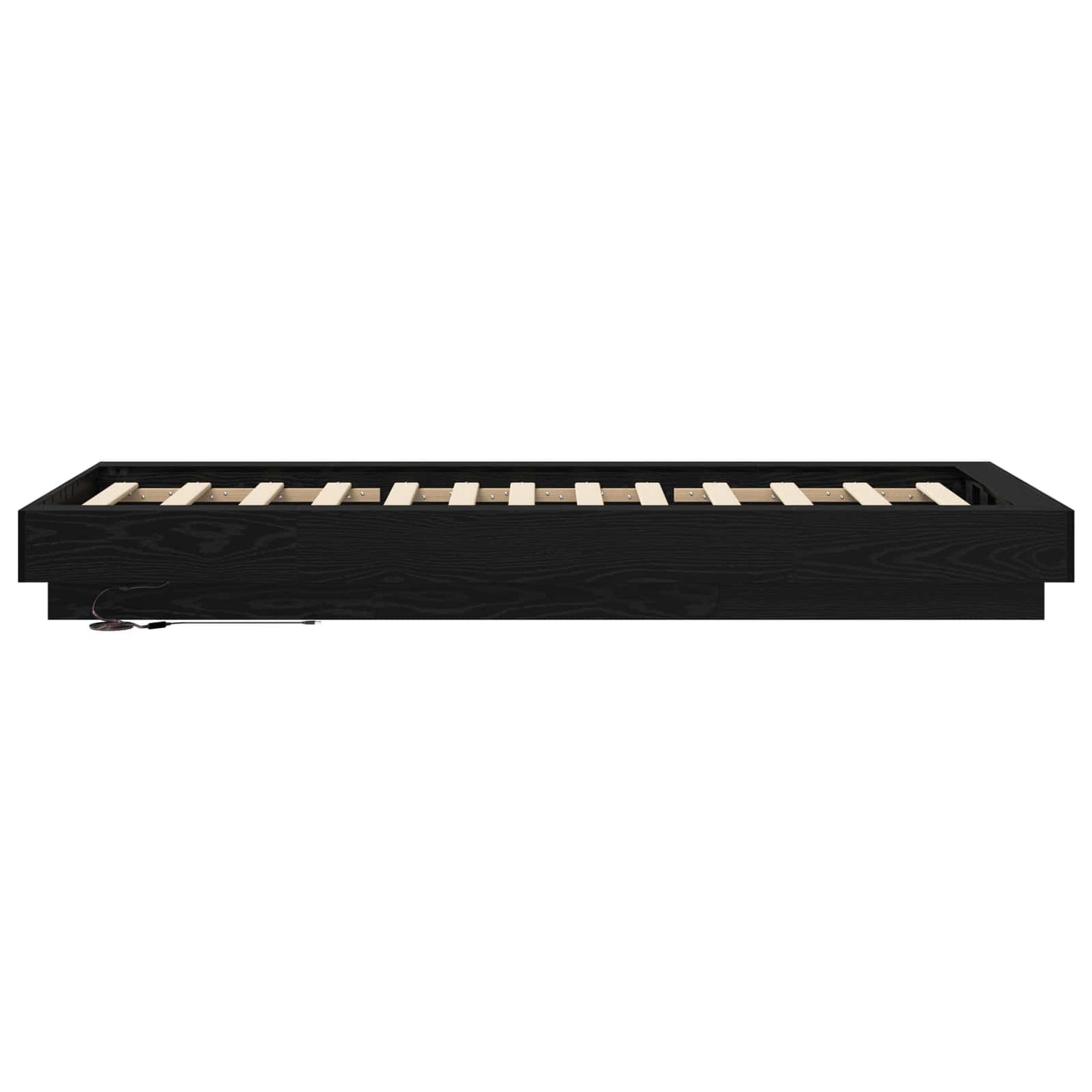 Postelový Rám S Led Černý Dub 80 X 200 Cm Kompozitní Dřevo