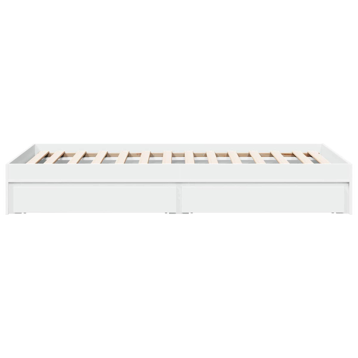 Rám Postele S Úložným Prostorem Se Zásuvkou Bílá 80 X 200 Cm