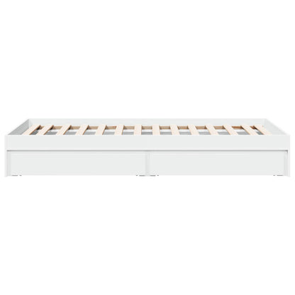 Rám Postele S Úložným Prostorem Se Zásuvkou Bílá 80 X 200 Cm