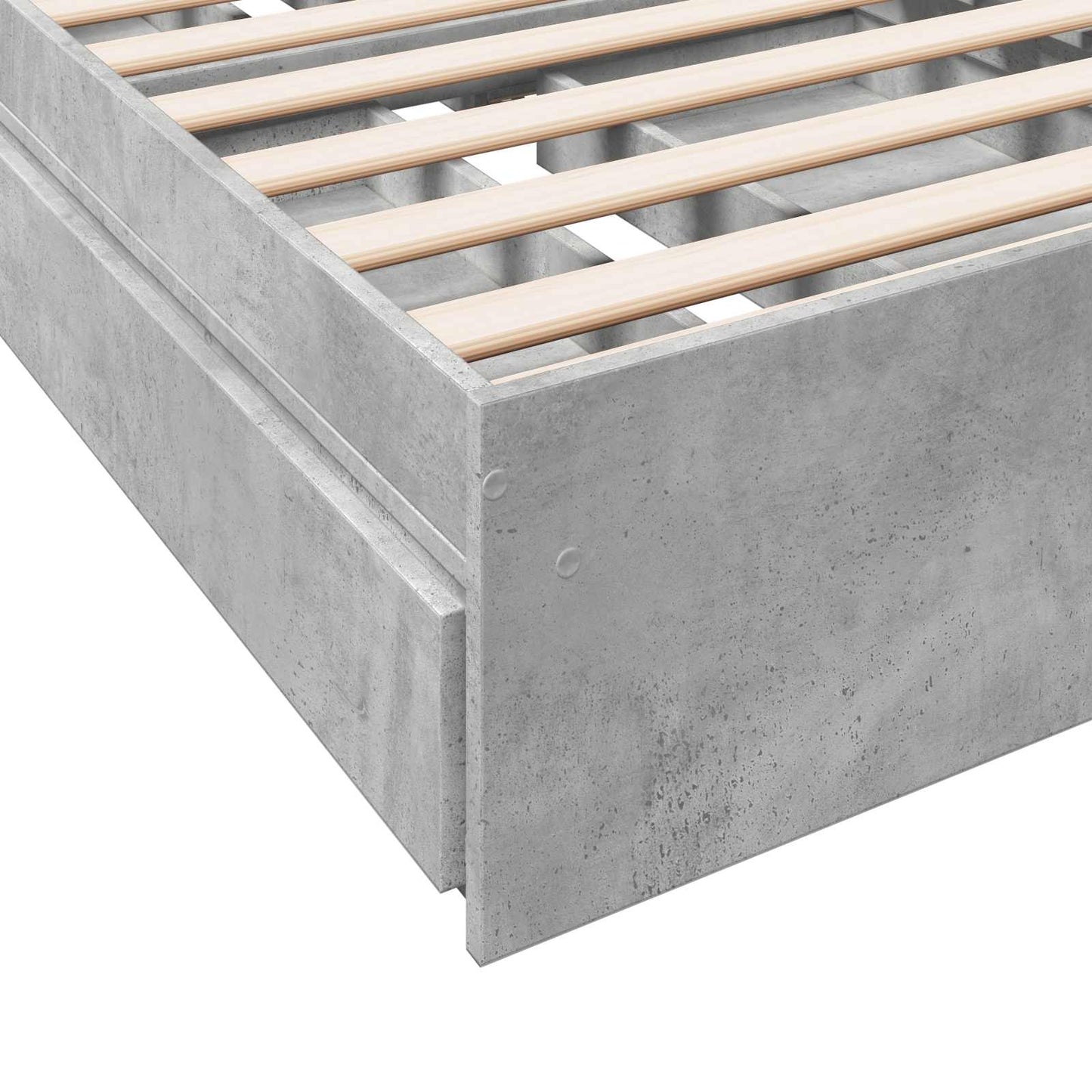 Rám Postele S Úložným Prostorem Betonově Šedá 80 X 200 Cm