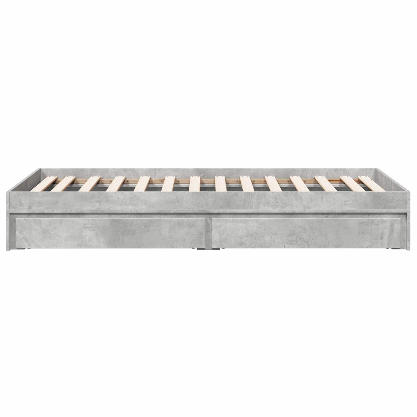 Rám Postele S Úložným Prostorem Betonově Šedá 80 X 200 Cm