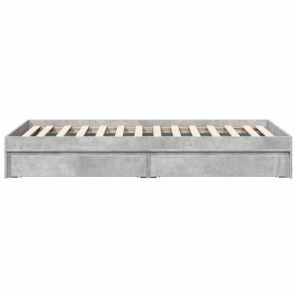 Rám Postele S Úložným Prostorem Betonově Šedá 80 X 200 Cm