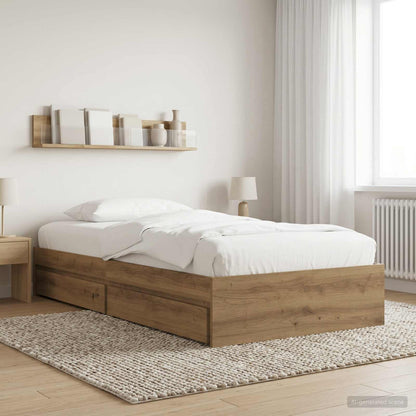 Rám Postele S Úložným Prostorem Dub Artisan 80 X 200 Cm