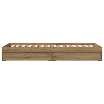 Rám Postele S Úložným Prostorem Dub Artisan 80 X 200 Cm