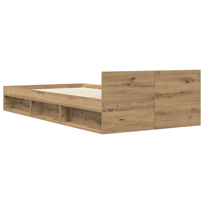 Rám Postele S Úložným Prostorem Dub Artisan 80 X 200 Cm