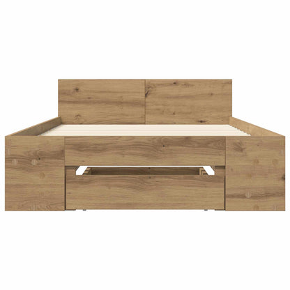 Rám Postele S Úložným Prostorem Dub Artisan 80 X 200 Cm