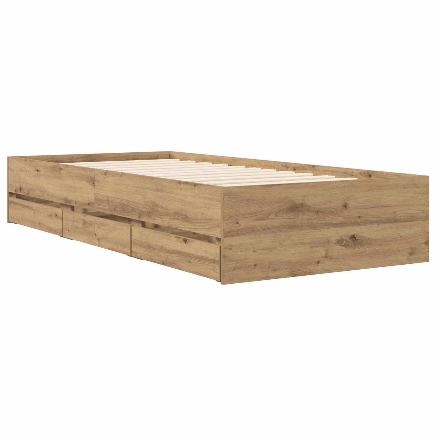Rám Postele S Úložným Prostorem Dub Artisan 80 X 200 Cm