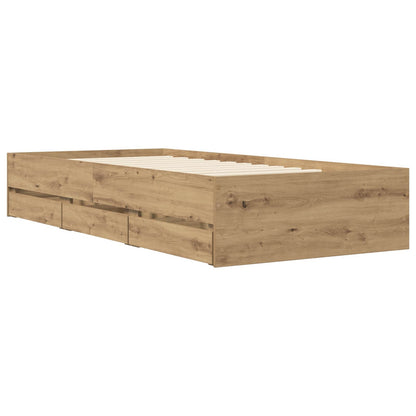Rám Postele S Úložným Prostorem Dub Artisan 80 X 200 Cm